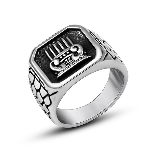 Custom Fashion Titanium Steel Ring for Men - Everyday Genie Collection