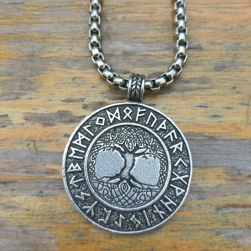 Nordic Vikings Tree of Life Necklace with Norse Legacy Design