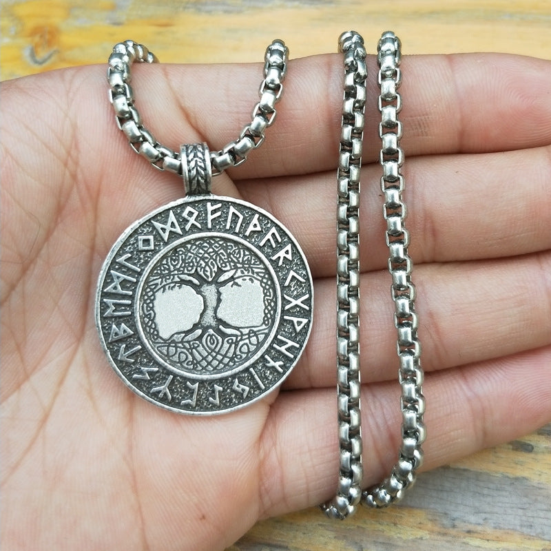 Nordic Vikings Tree of Life Necklace with Norse Legacy Design