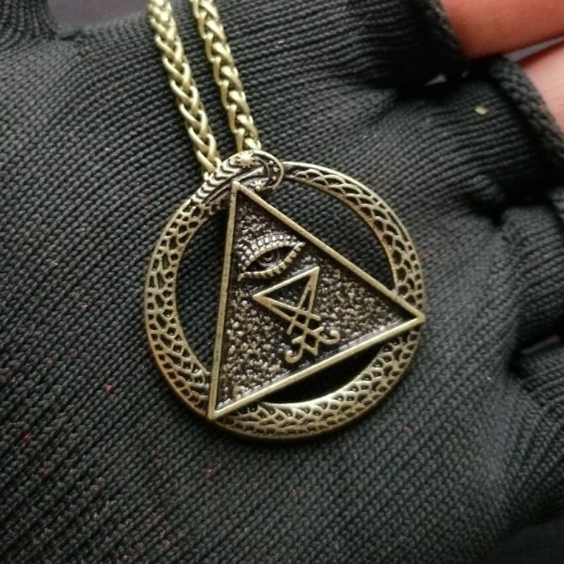 Satanic Norse Legacy Necklace for Men with Snake Amulet