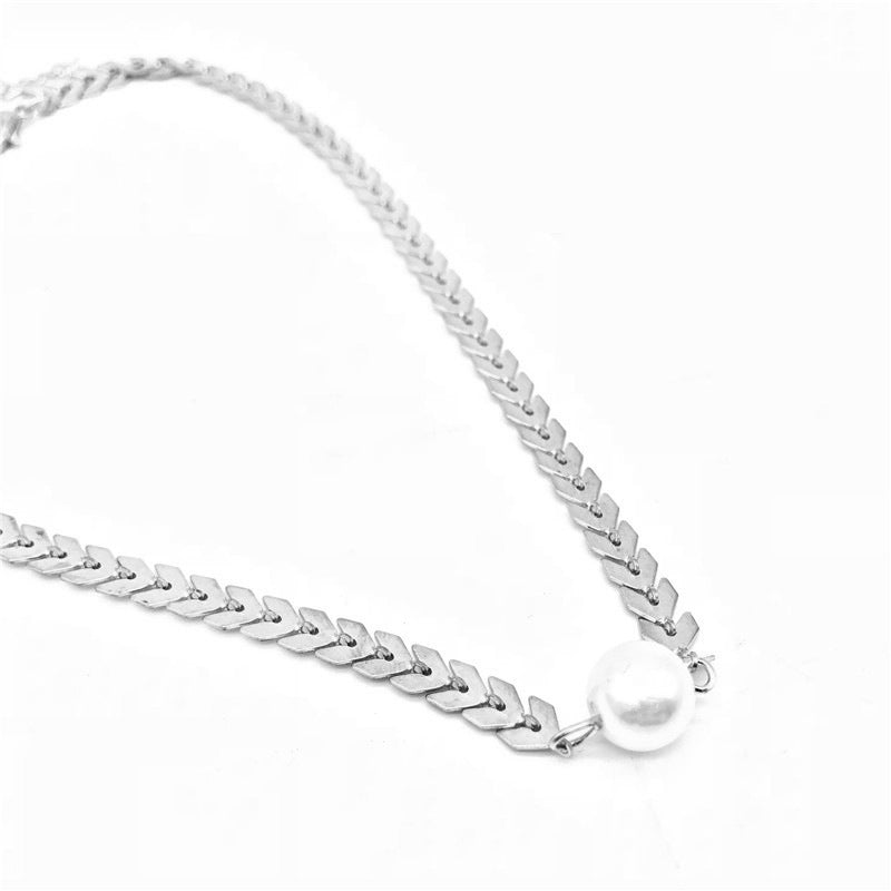 European Minimalist Alloy Collarbone Necklace, Wholesale Women's Choker Accessories