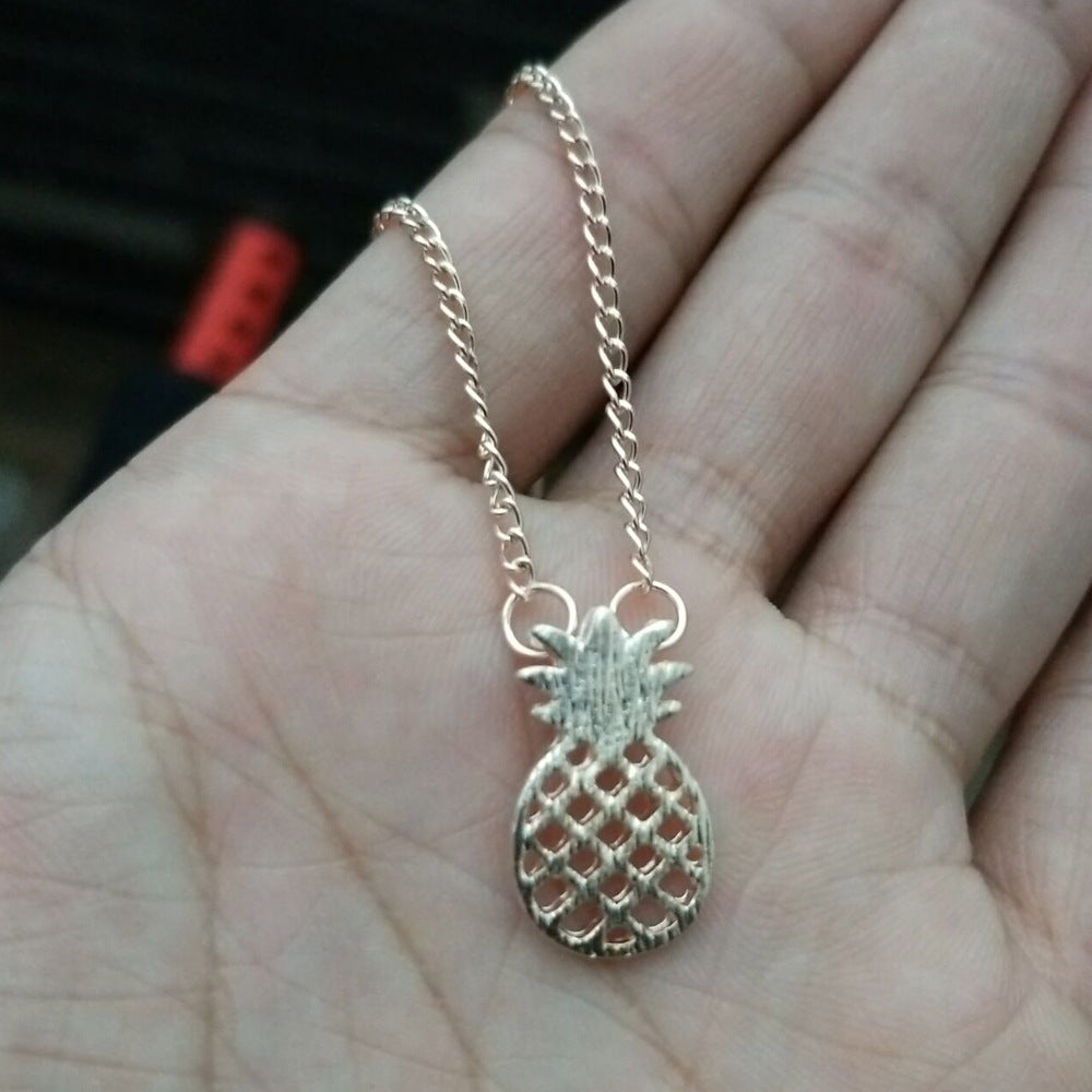 Trendy Pineapple Pendant Necklace - Unique Fashion Jewelry for Retailers and Personalized Gifts