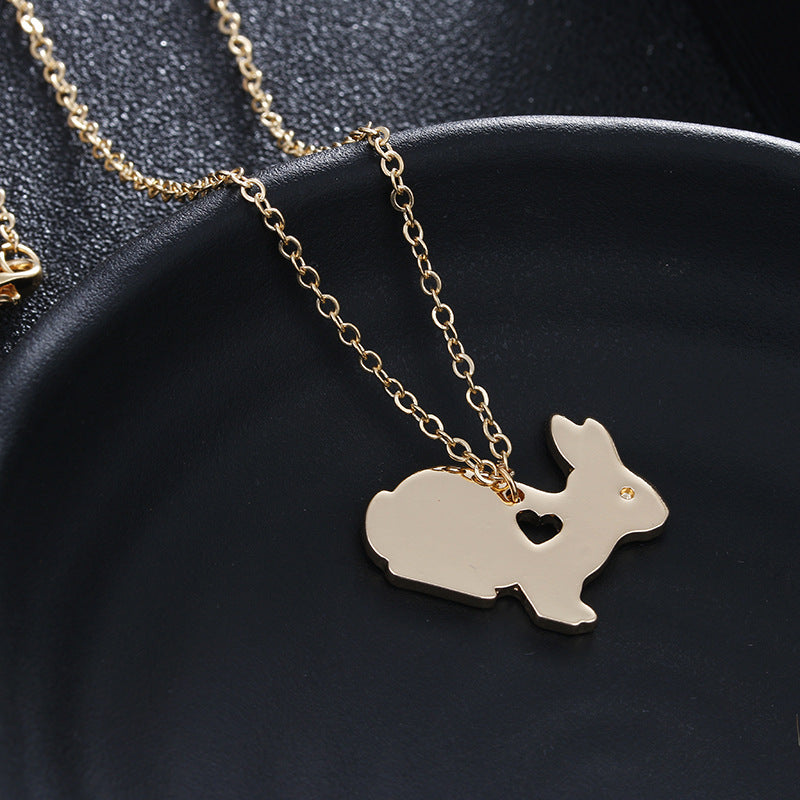 Fashionable Silver Plated Rabbit Pendant Necklace - Manufacturer Direct Sale