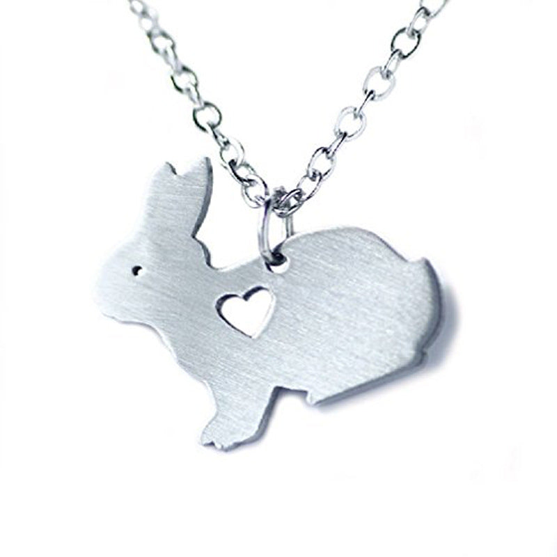 Fashionable Silver Plated Rabbit Pendant Necklace - Manufacturer Direct Sale