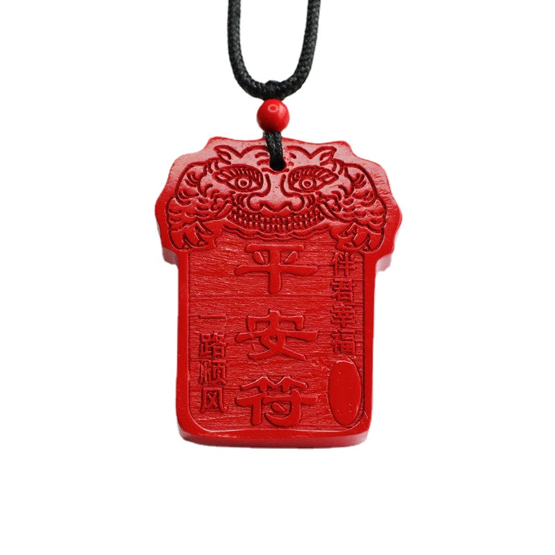 Cinnabar Pendant Red Sand Pixiu Protective Talisman Pendant Jewelry