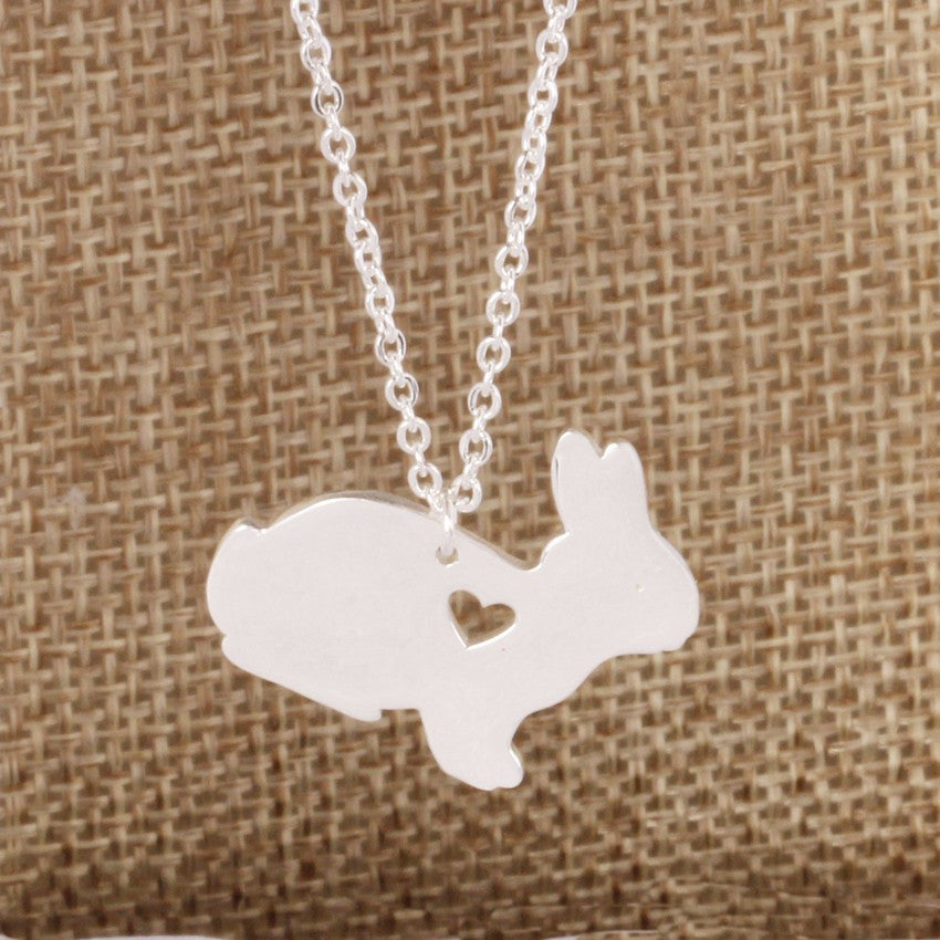 Fashionable Silver Plated Rabbit Pendant Necklace - Manufacturer Direct Sale