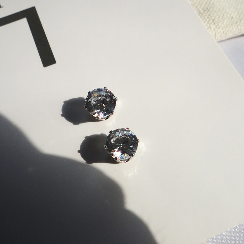 Sparkling Zircon Earrings - Elegant Korean and Japanese Fashion Statement