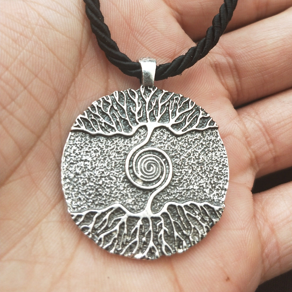 Viking World Tree Necklace - Norse Legacy Hipster Jewelry for Men