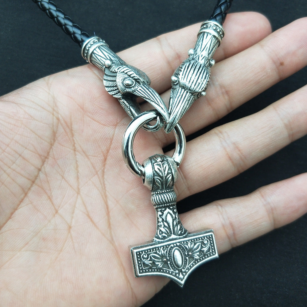 Mystical Thor's Hammer Necklace: Exquisite Viking Pirate Amulet