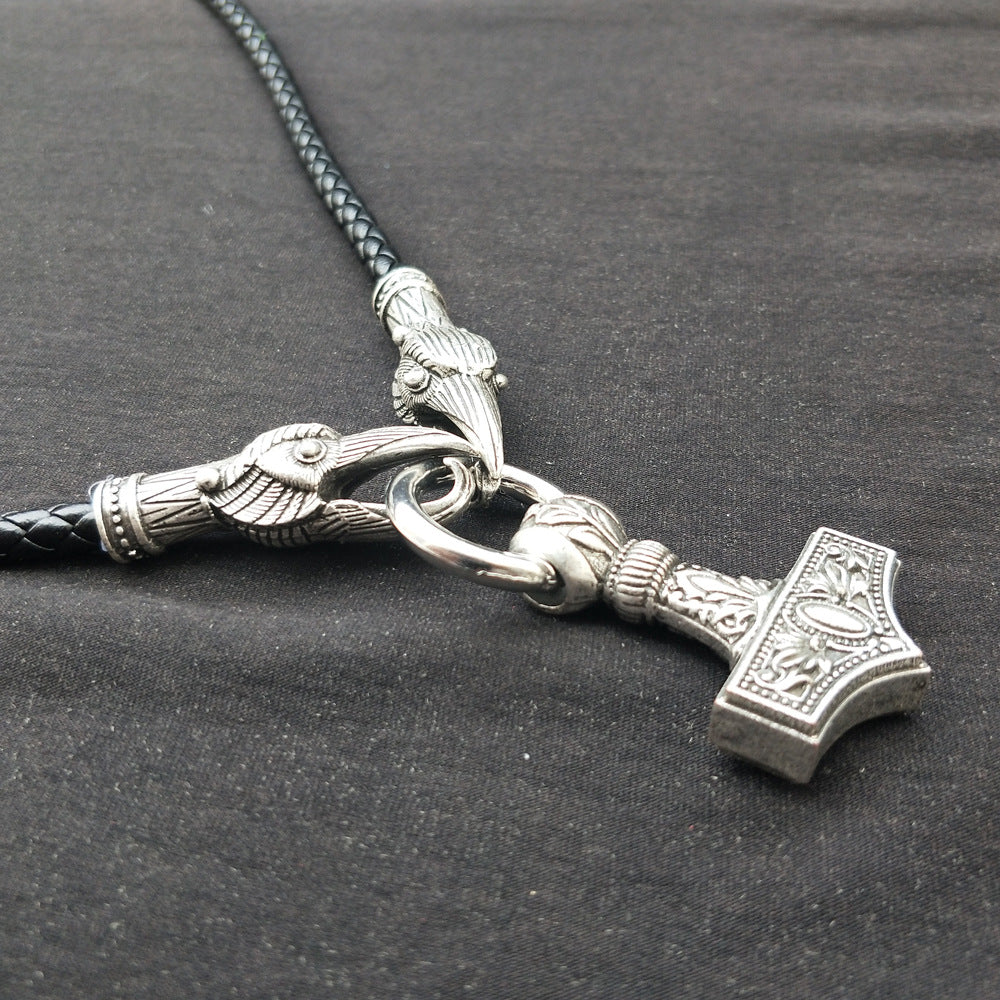 Mystical Thor's Hammer Necklace: Exquisite Viking Pirate Amulet