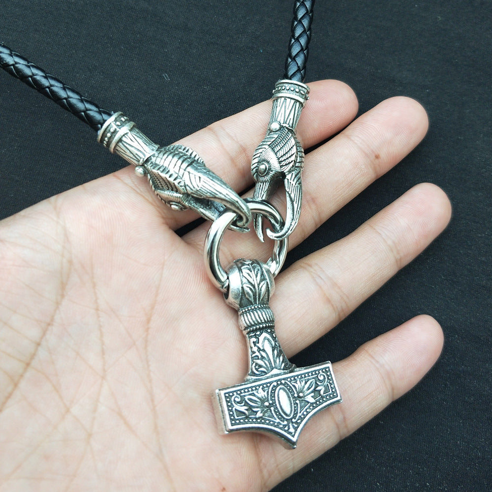 Mystical Thor's Hammer Necklace: Exquisite Viking Pirate Amulet