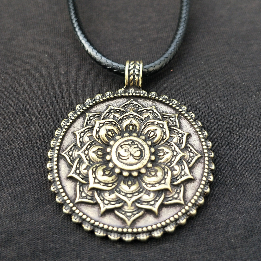 Mystical Norse Legacy Double Pendant Necklace for Men