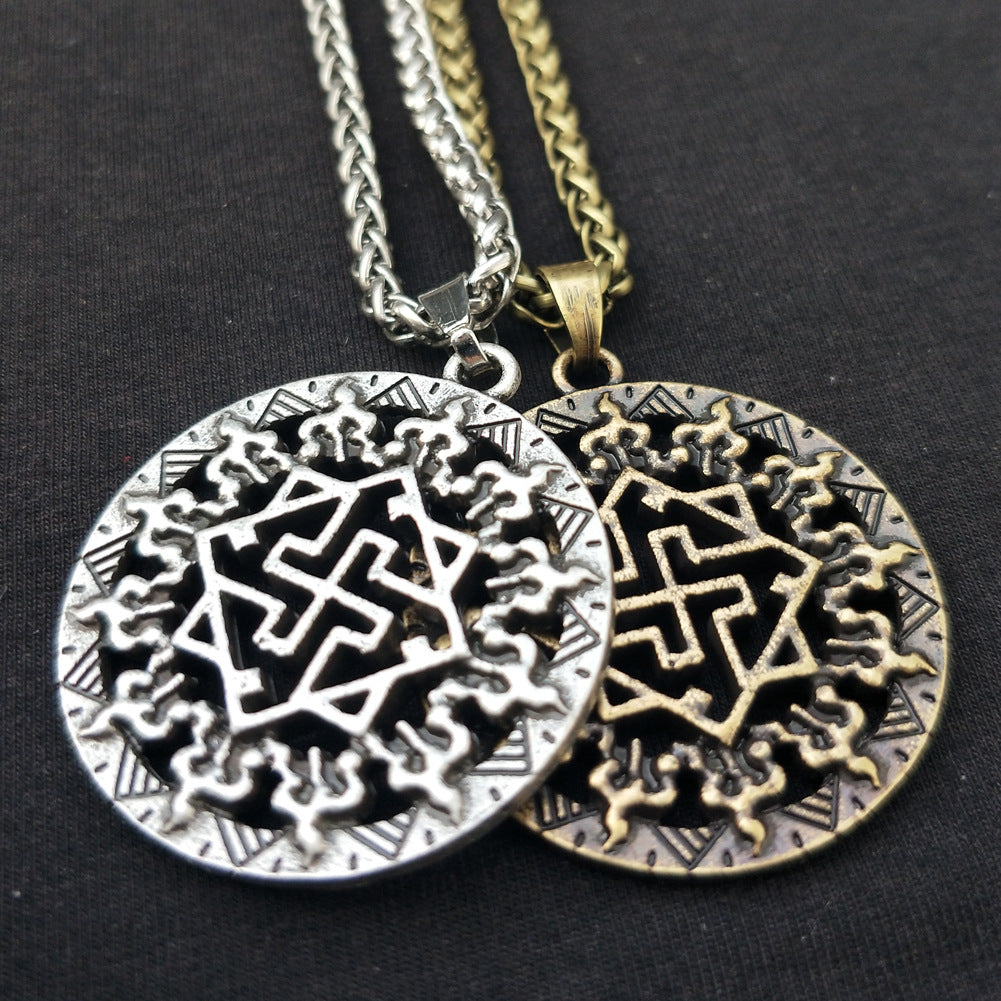 Viking Warrior Symbol Necklace - Norse Legacy Collection