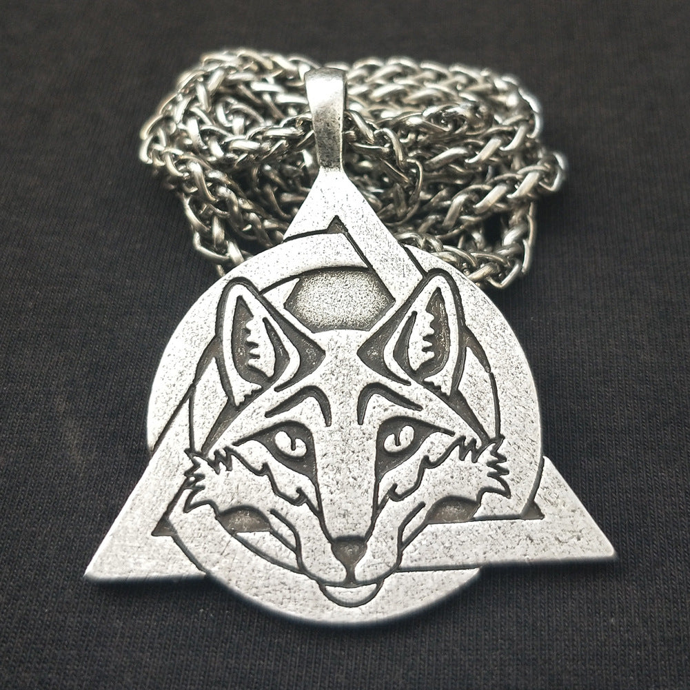 Norse Legacy Fox Necklace - Mythical Viking Pendant for Men