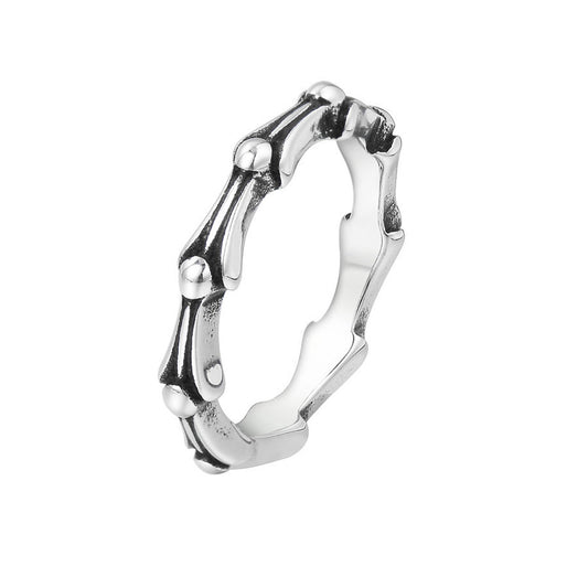 Creative Car Chain Titanium Steel Ring for Men