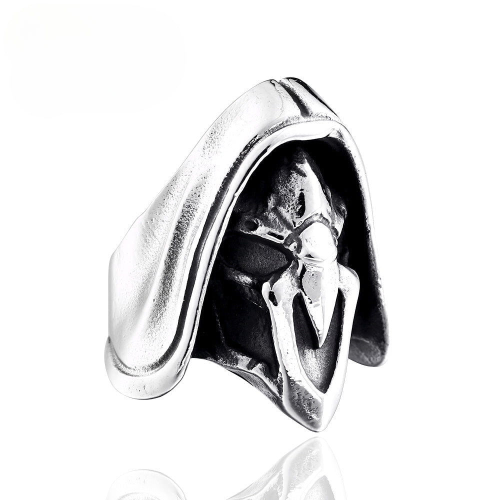 Personalized Men's Overwatch Reaper Ring - Stylish Titanium Steel Gaming Jewelry