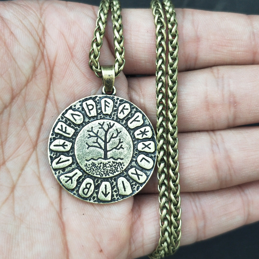 Norse Legacy Necklace - Viking Rune and World Tree Jewelry