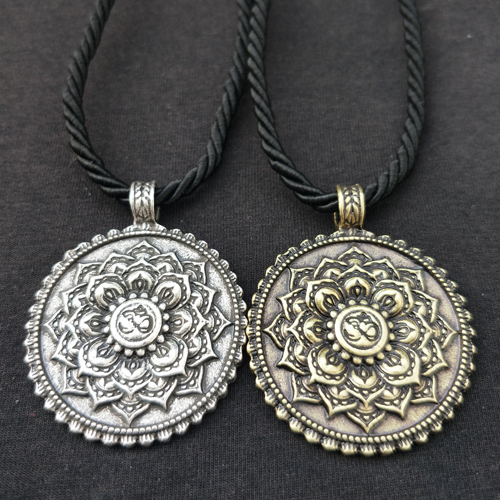 Mystical Norse Legacy Double Pendant Necklace for Men