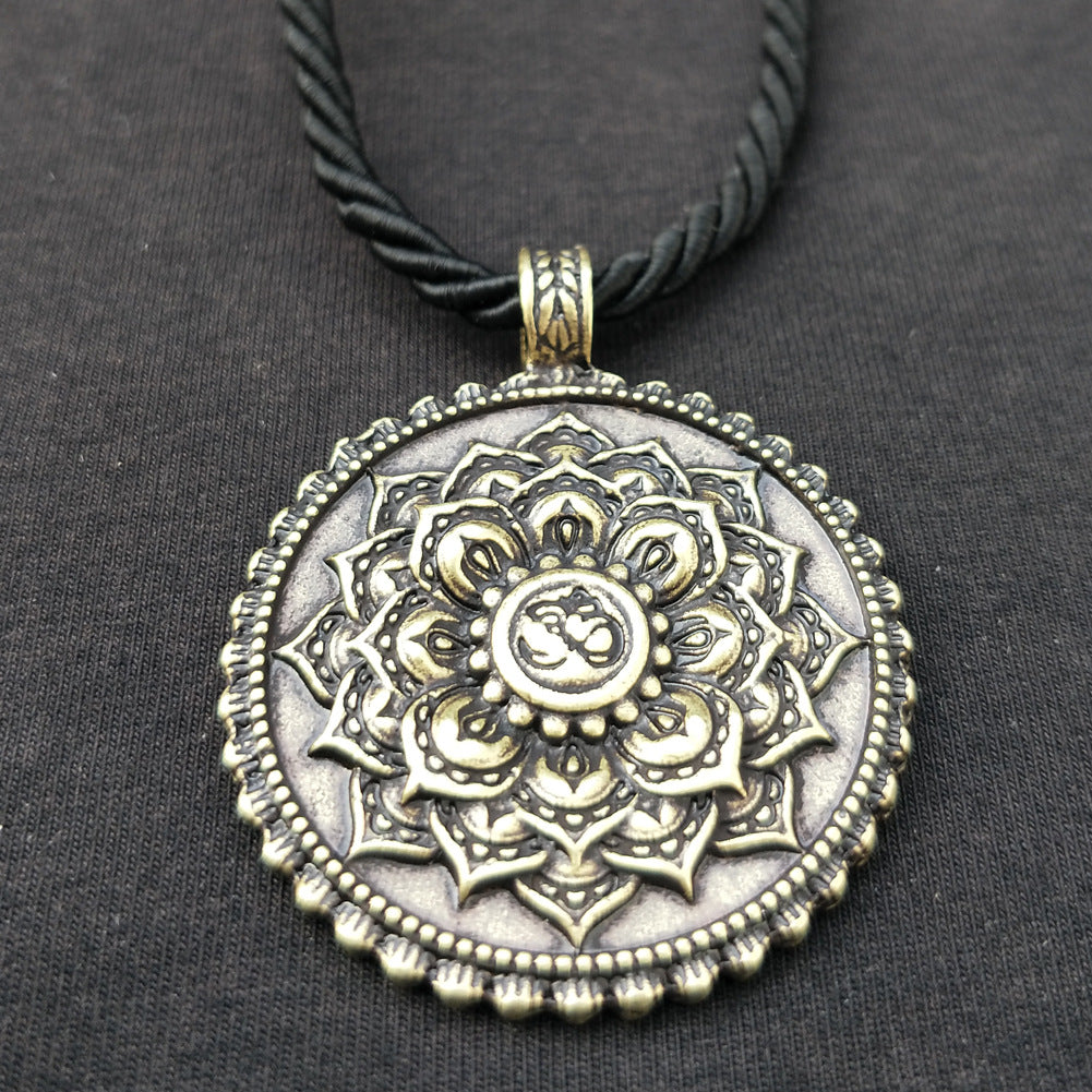 Mystical Norse Legacy Double Pendant Necklace for Men