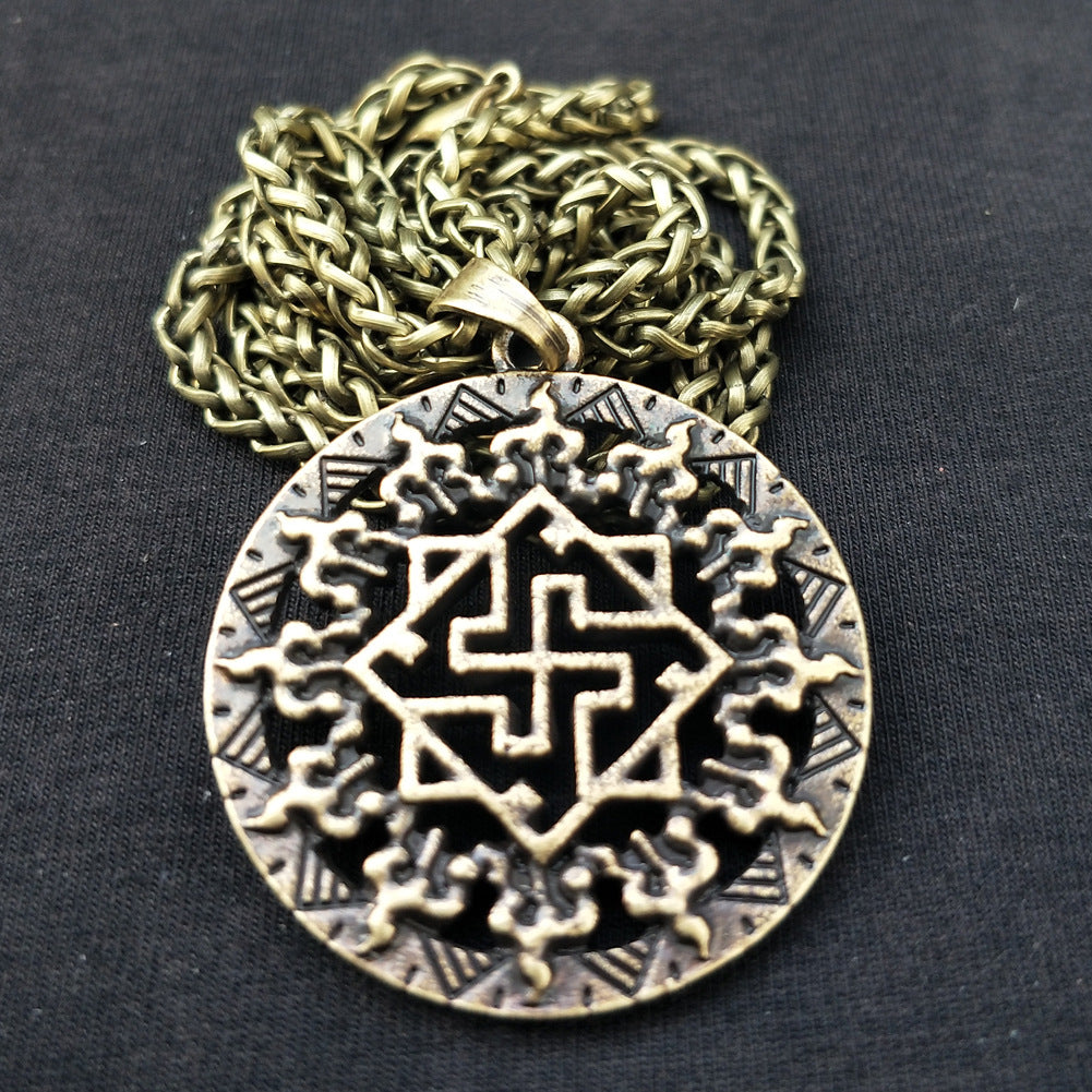 Viking Warrior Symbol Necklace - Norse Legacy Collection