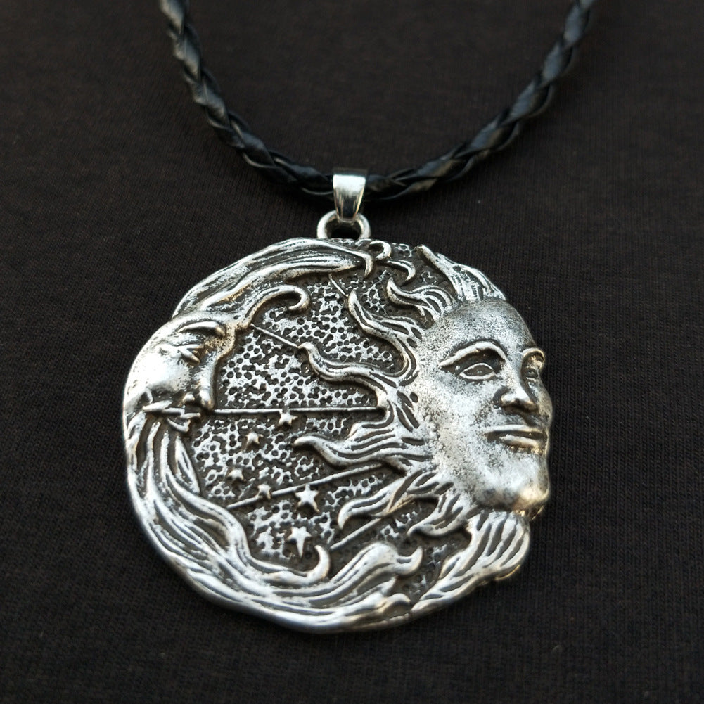 Norse Legacy Viking Odin Portrait Pendant Necklace for Men