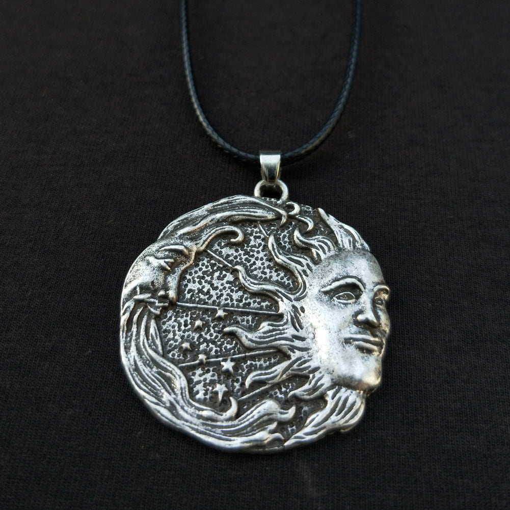 Norse Legacy Viking Odin Portrait Pendant Necklace for Men