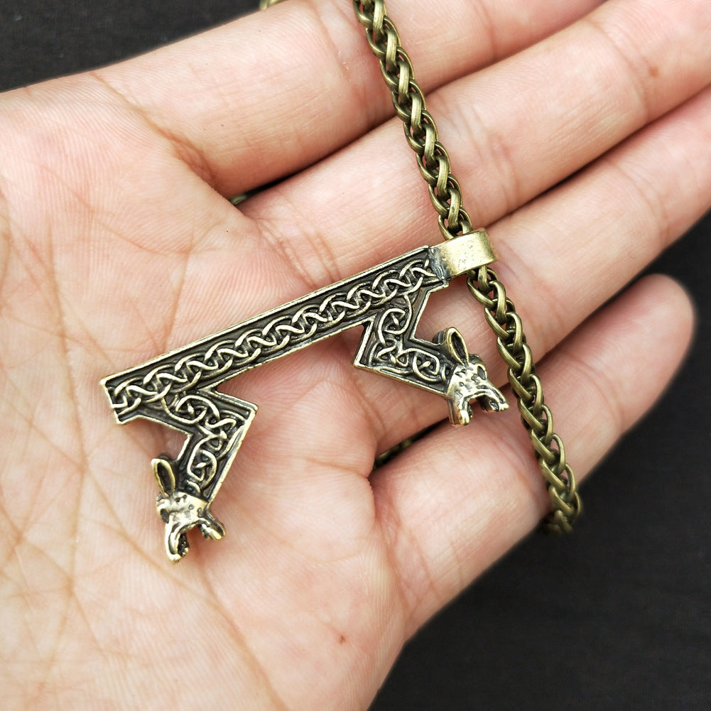 Elder Rune Viking Necklace - Norse Legacy Collection