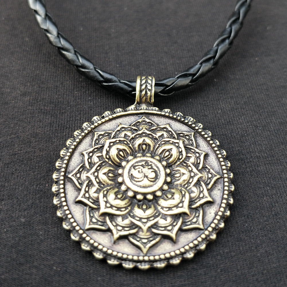 Mystical Norse Legacy Double Pendant Necklace for Men