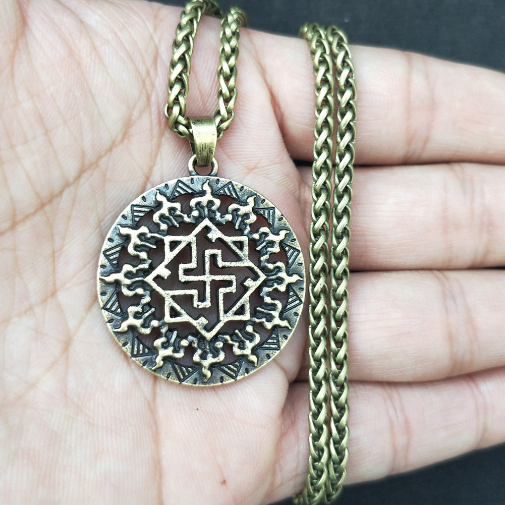 Viking Warrior Symbol Necklace - Norse Legacy Collection