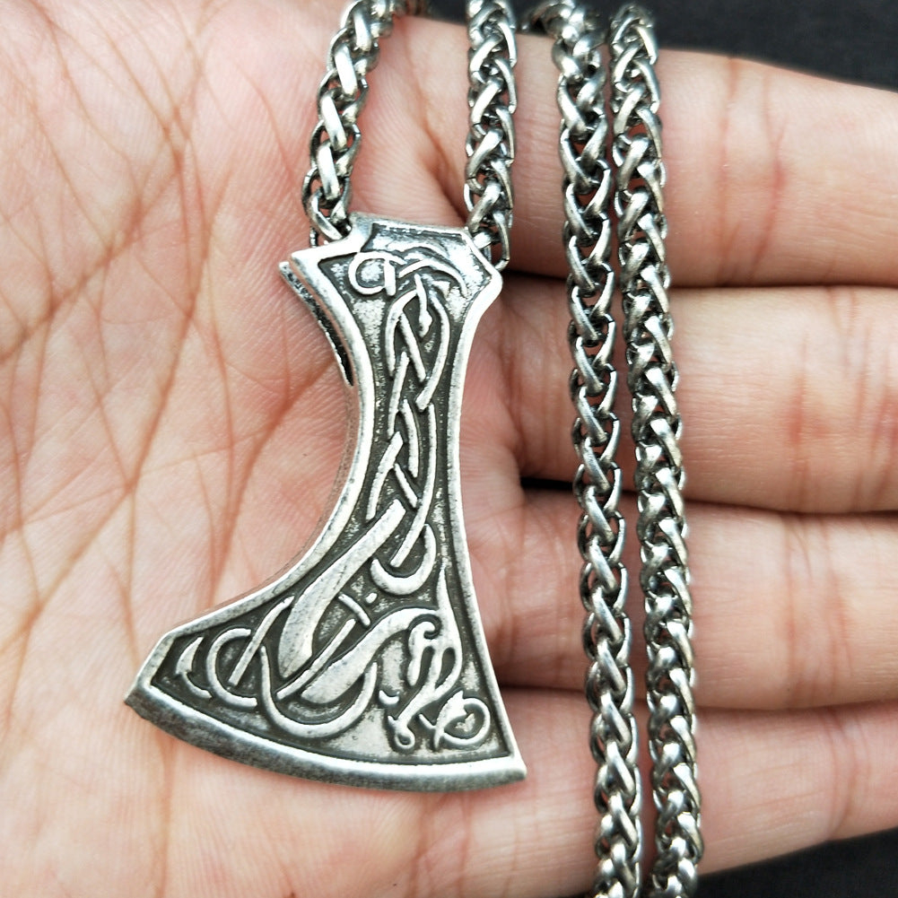 Viking Series Thor Hammer Gothic Men's Necklace - Norse Legacy Collection