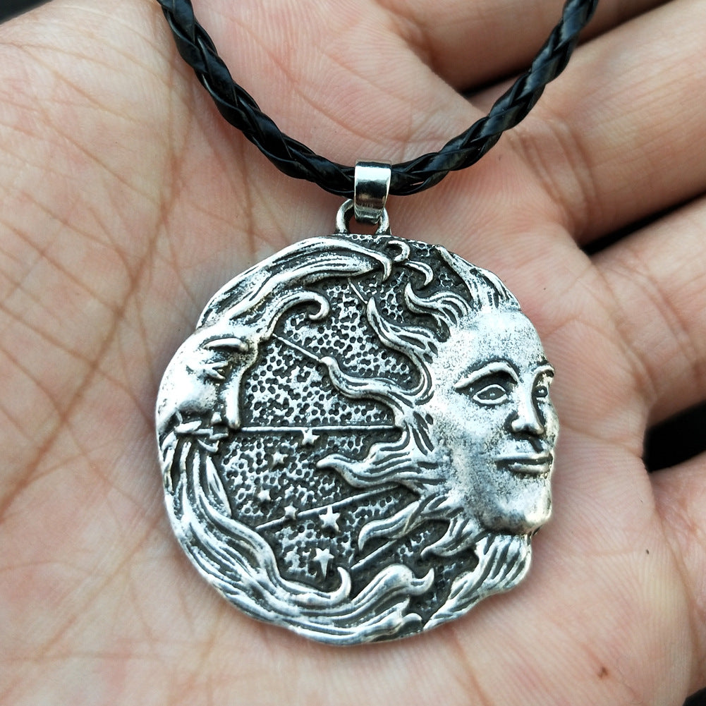 Norse Legacy Viking Odin Portrait Pendant Necklace for Men