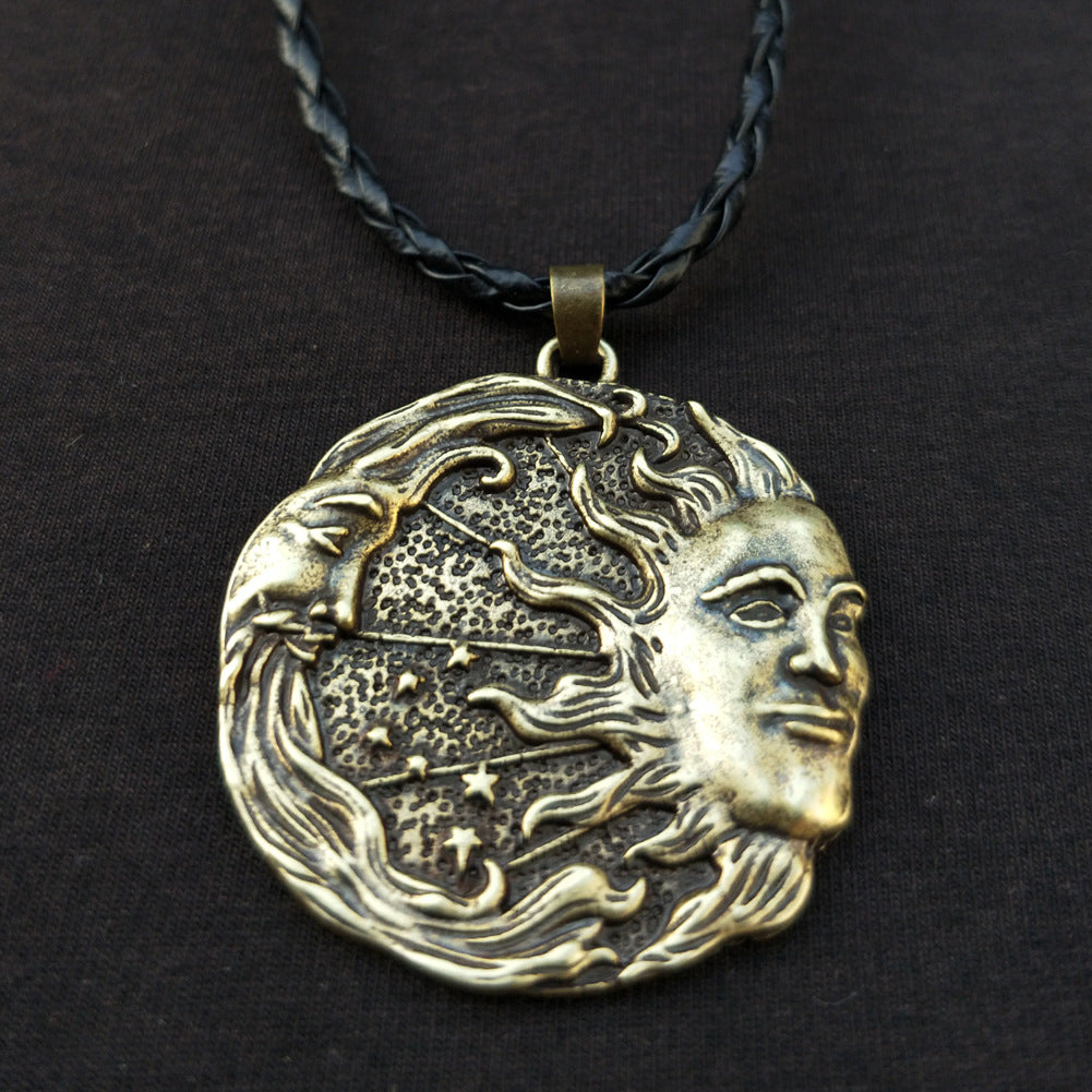 Norse Legacy Viking Odin Portrait Pendant Necklace for Men