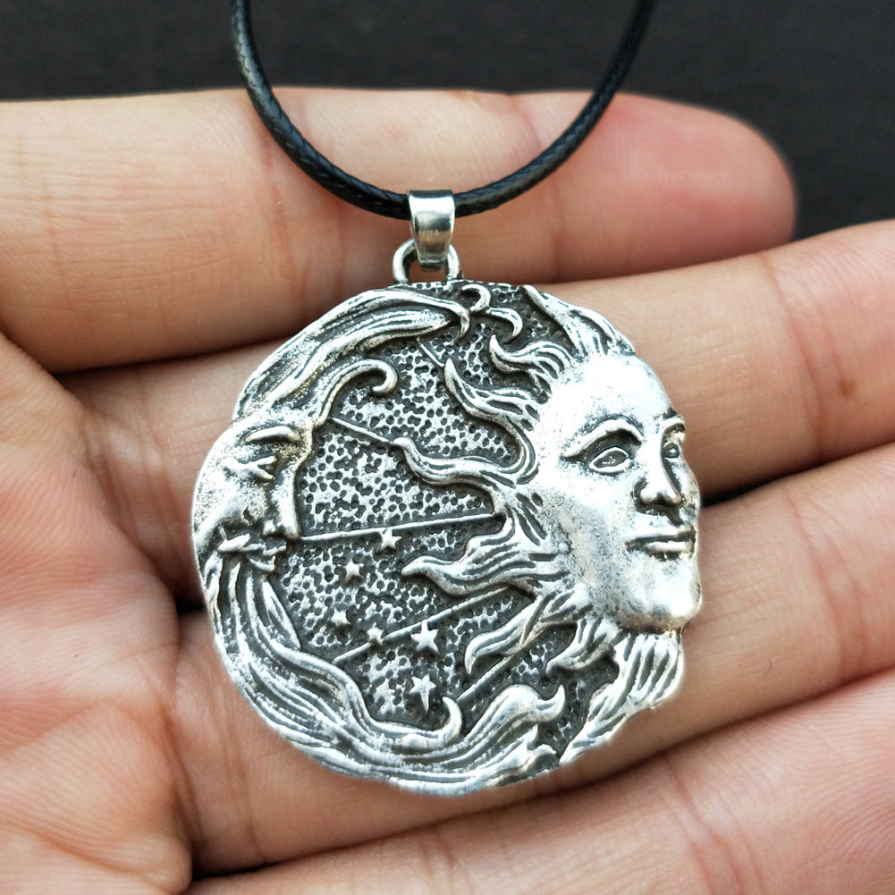 Norse Legacy Viking Odin Portrait Pendant Necklace for Men