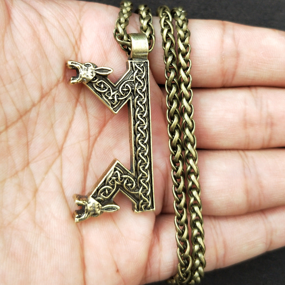 Elder Rune Viking Necklace - Norse Legacy Collection