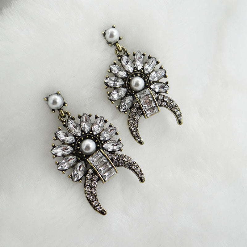 Opulent European-Inspired Retro Earrings in Vienna Verve Collection