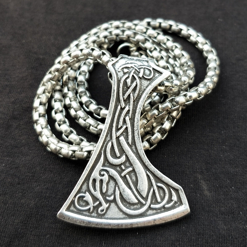 Viking Series Thor Hammer Gothic Men's Necklace - Norse Legacy Collection