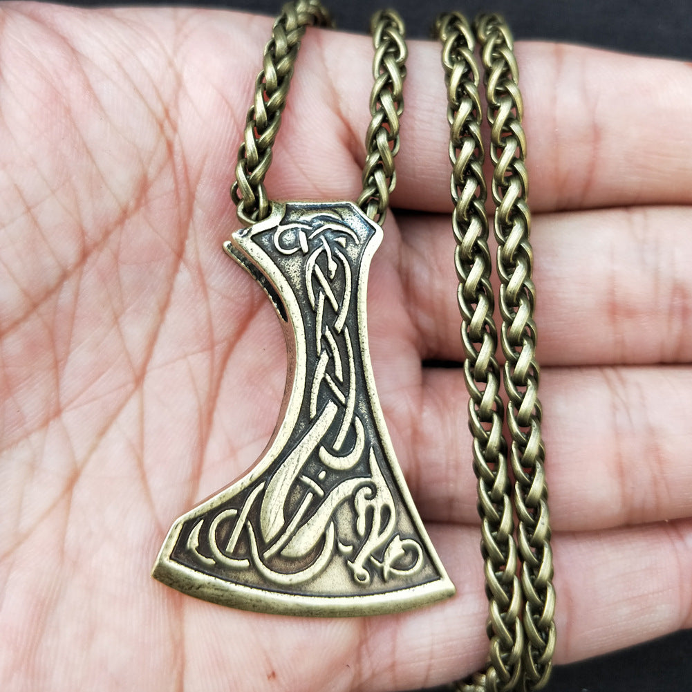 Viking Series Thor Hammer Gothic Men's Necklace - Norse Legacy Collection