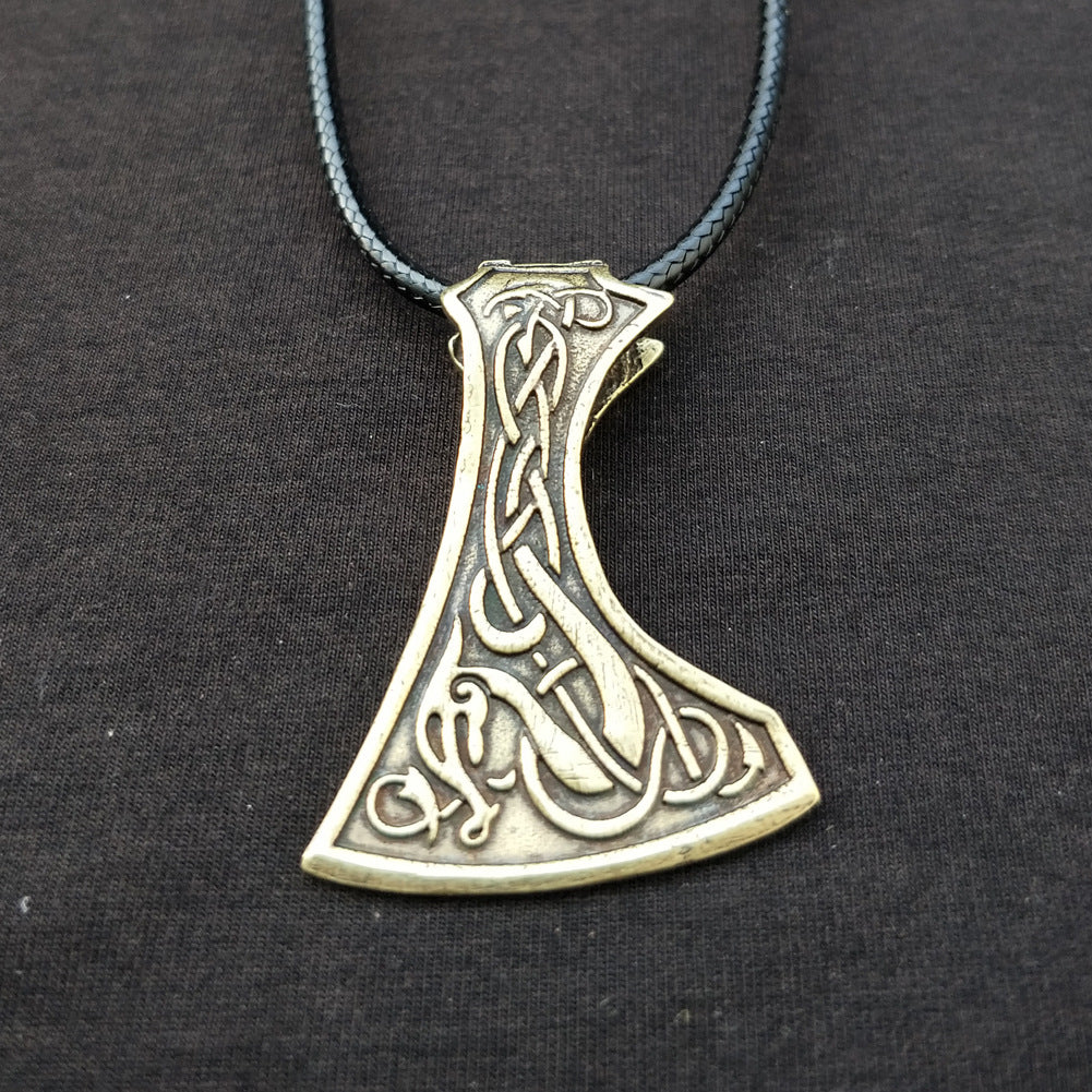 Foreign Trade Viking Series Gothic Hammer Pendant Necklace - Men's Wholesale Jewelry