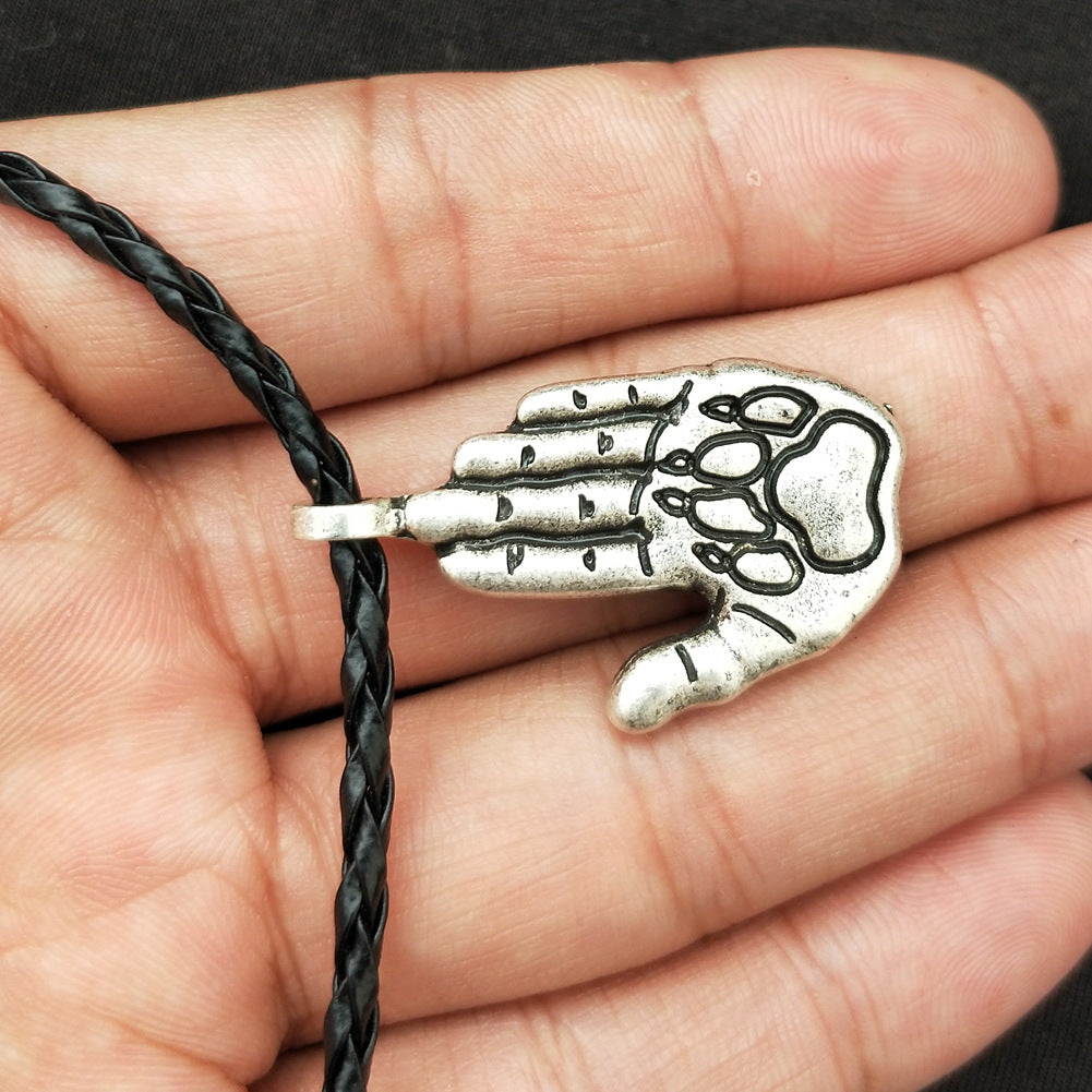 Viking Bear Claw Palm Pendant Necklace: A Symbol of Harmony with Nature