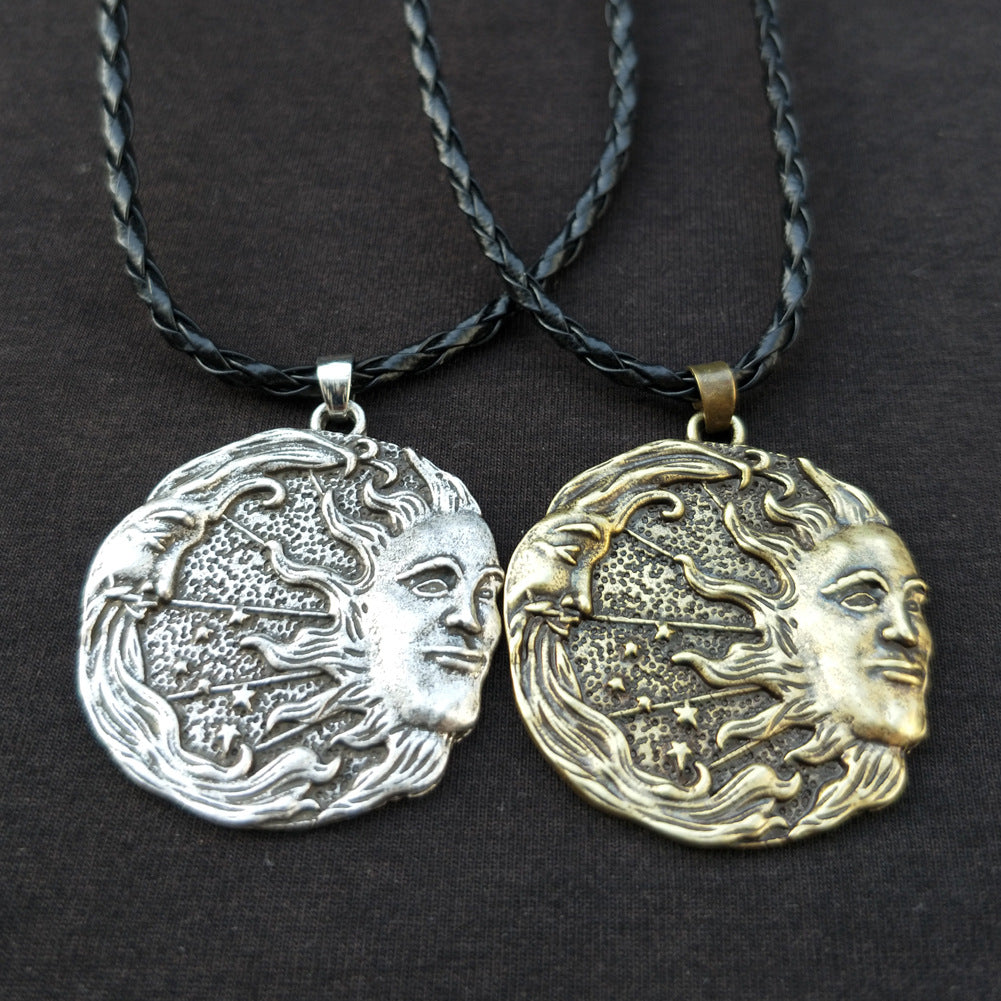 Norse Legacy Viking Odin Portrait Pendant Necklace for Men