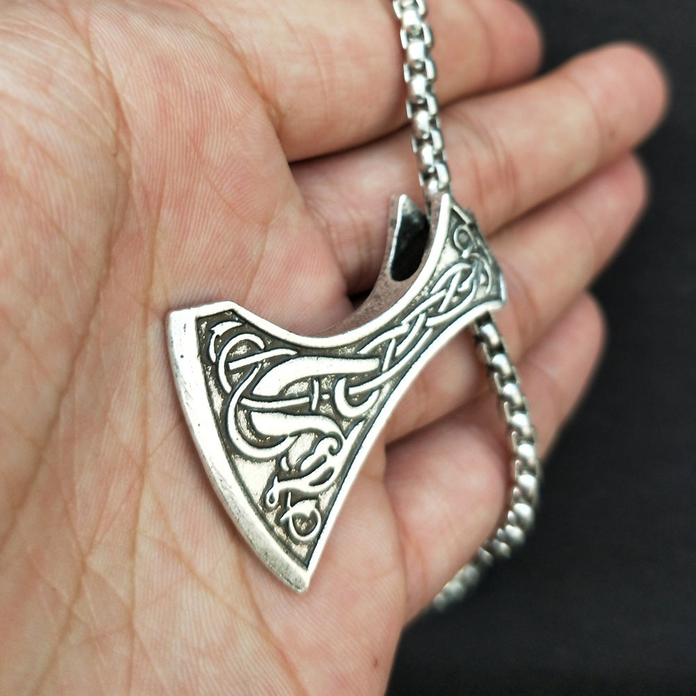 Viking Series Thor Hammer Gothic Men's Necklace - Norse Legacy Collection