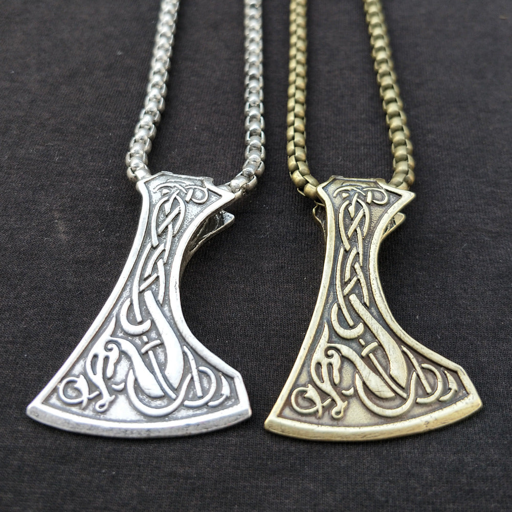 Viking Series Thor Hammer Gothic Men's Necklace - Norse Legacy Collection