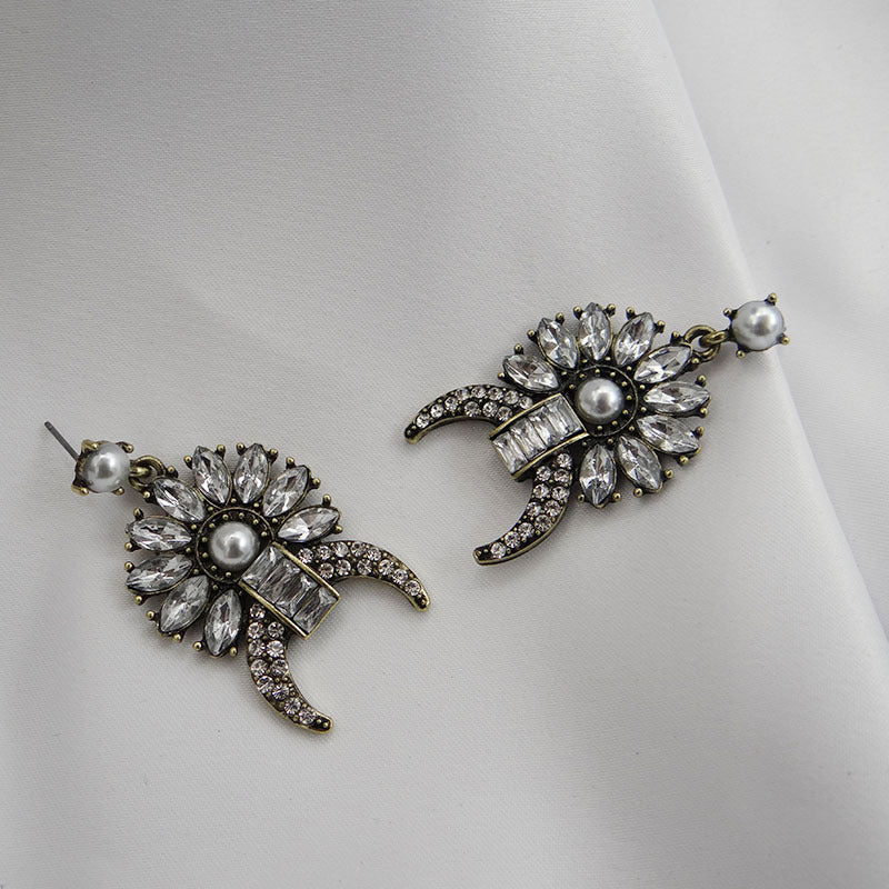 Opulent European-Inspired Retro Earrings in Vienna Verve Collection