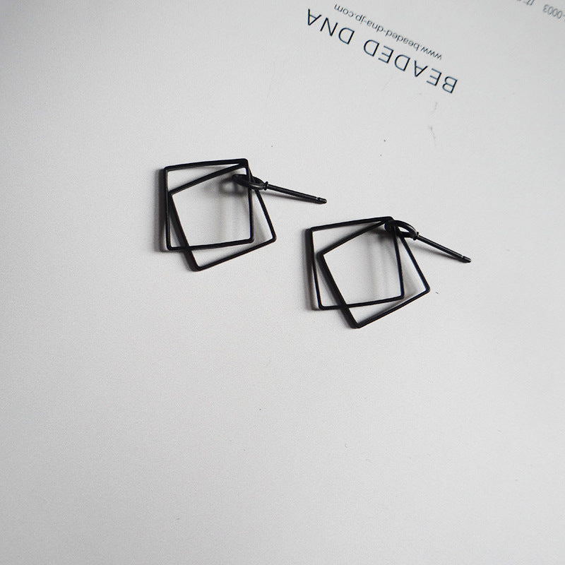 Dazzling Double Diamond Earrings by Vienna Verve