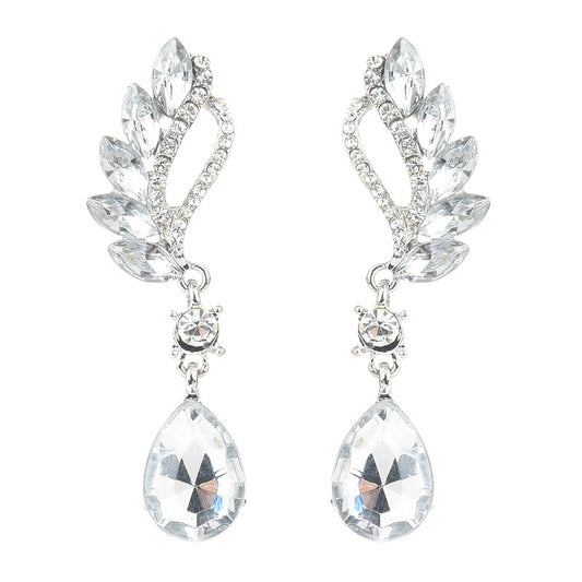 Vienna Verve Crystal Drop Bridal Earrings