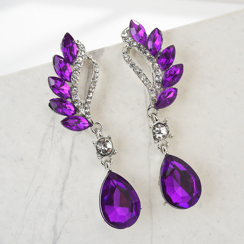 Vienna Verve Crystal Drop Bridal Earrings