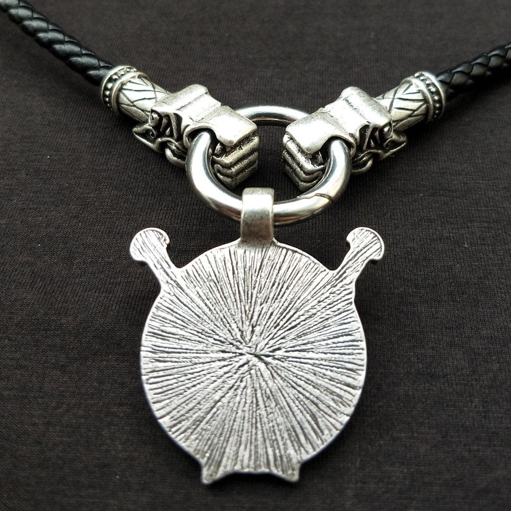 Warrior's Legacy Double Sword Pendant Necklace - Viking Medieval Jewelry