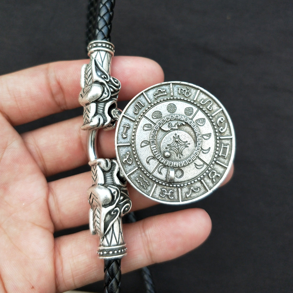 Mystic Norse Moon Talisman Necklace - Premium Quality Crafted Jewelry for Men