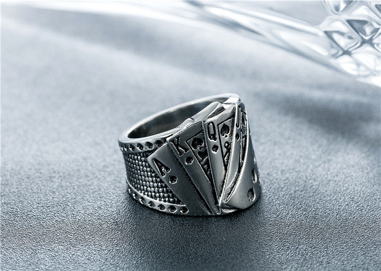 Everyday Genie Titanium Steel Men's Ring