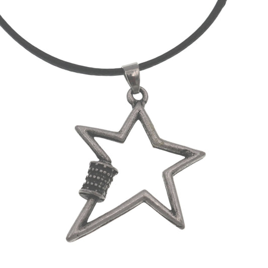 Creative Star Tide Alloy Pendant Necklace - Korean Hip-Hop Sweater Chain Jewelry